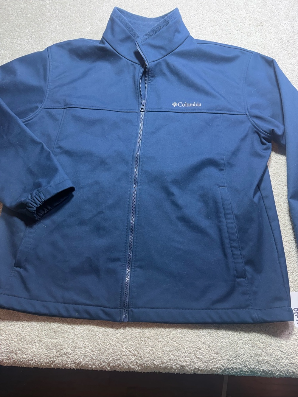 columbia mens full zip jacket sz XL blue